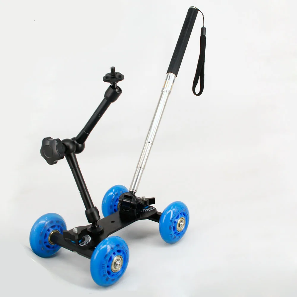 Настольная тележка для фотосъемки с 11 дюймовым волшебным рычагом и моноподом Риг