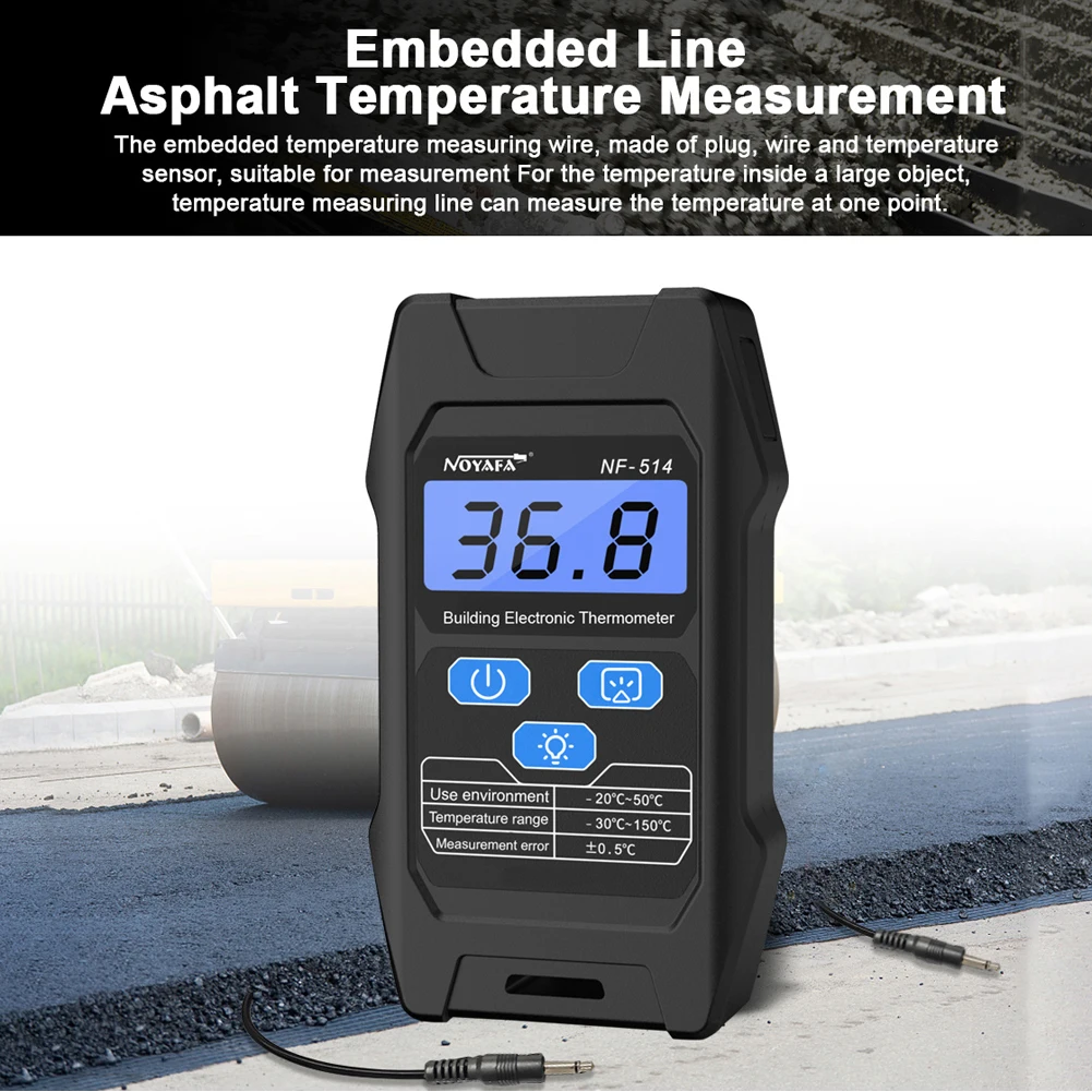 

Portable Temperature Tester Building Electronic Temperature Meter High Accurancy LCD Display Temperature Measuring Instrument