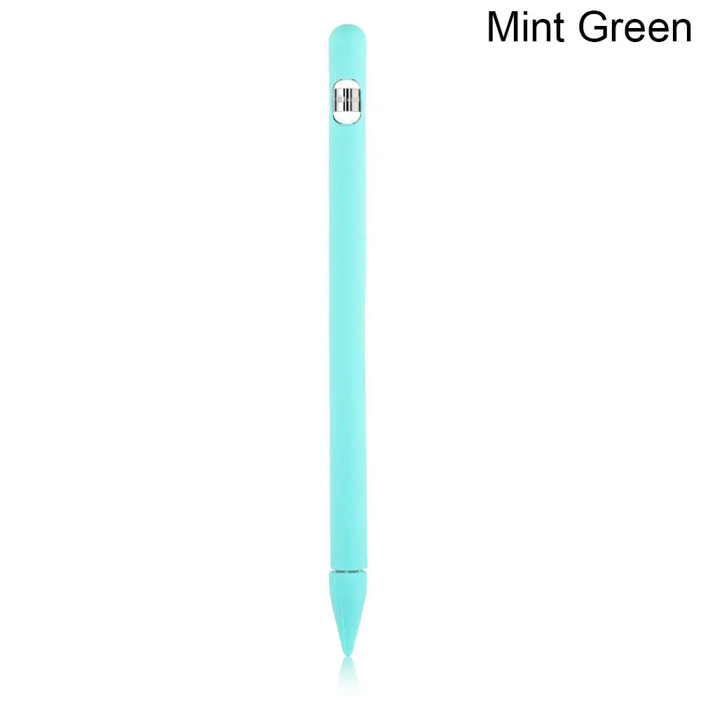 Mint Green Полноцветный Мягкий силиконовый чехол для Apple Pencil, силиконовый чехол для iPad Pro Tablet Touch Pen, карандаш-стилус, чехол - Цвета: Mint Green