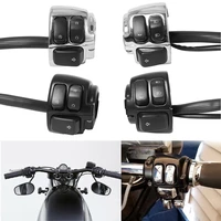 motorcycle 1 25mm handlebar control switch wiring harness blackchrome for harley softail sportster v rod for dyna