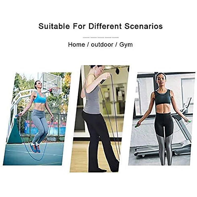 

Hot High Speed Jump Rope Swivel Dual Bearing Adjustable Anti-Slip Aluminum Handle Skipping Rope for Fitness