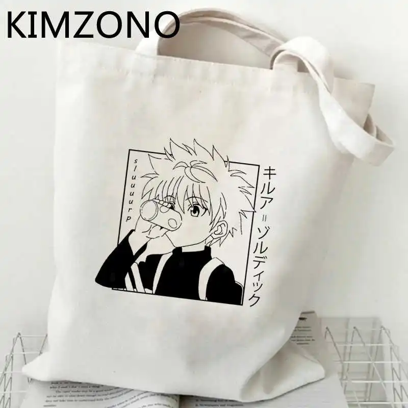 

Холщовая Сумка для покупок Hunter x Hunter, многоразовая Хлопковая сумка для покупок, мешок для покупок