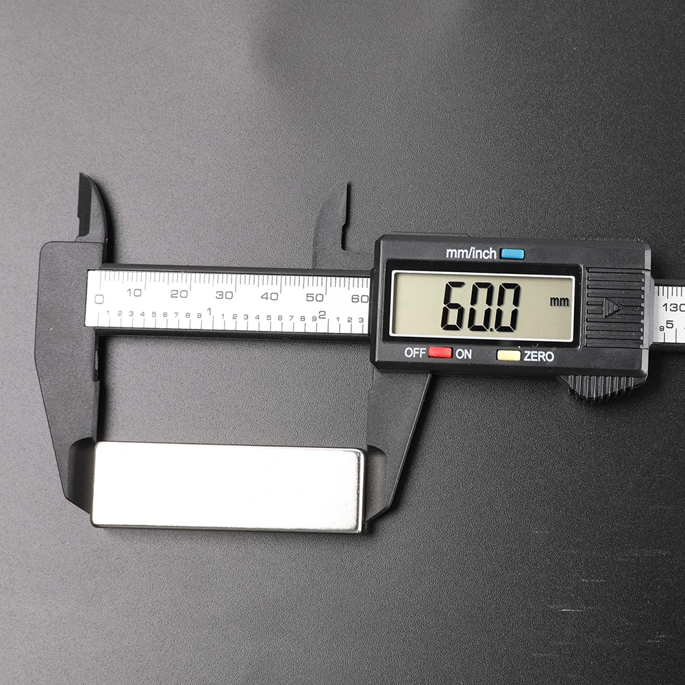 

Wangyatian 2pc 60 x 20 x 10mm Super Strong Rare Earth Permanet Magnet Powerful Block Neodymium Magnets