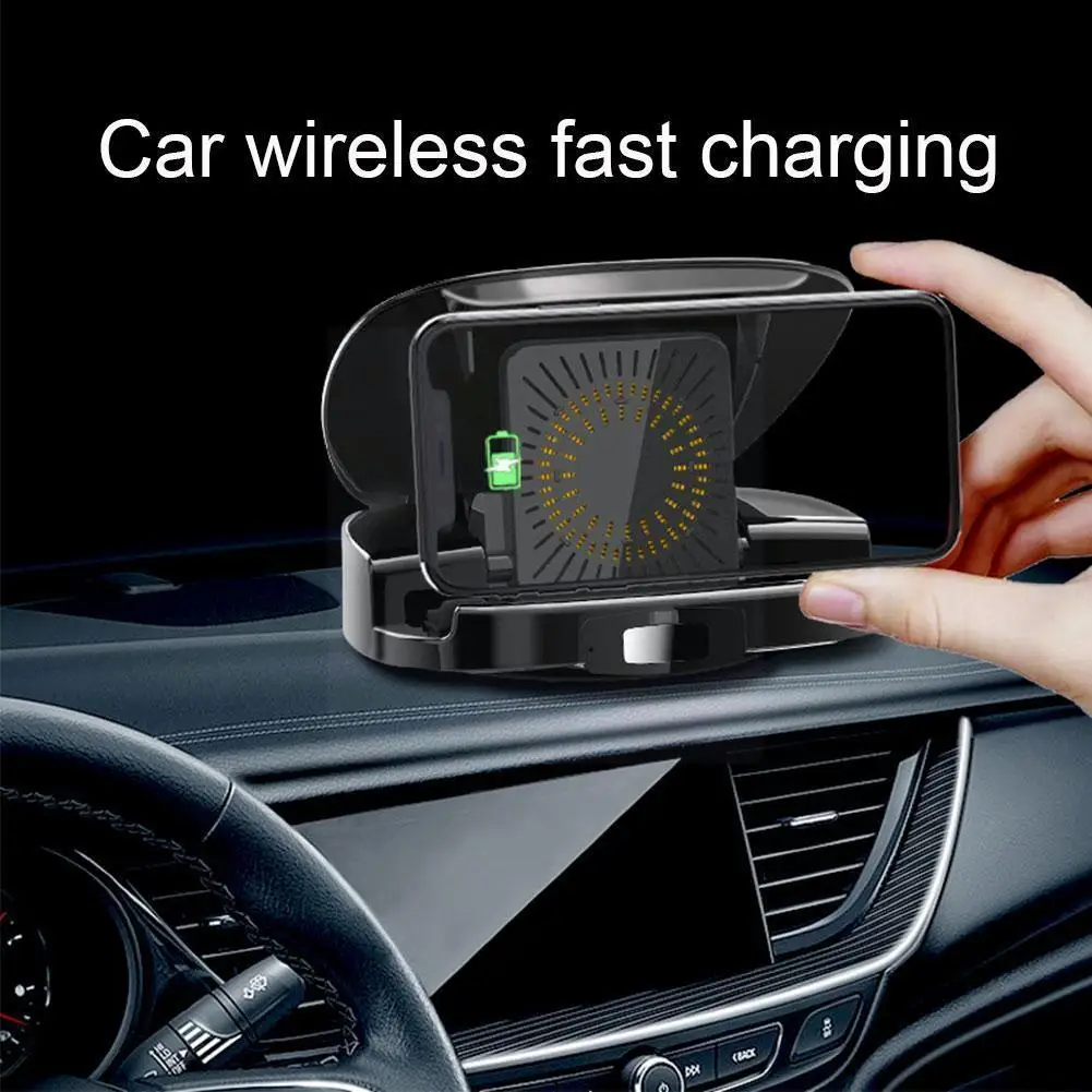 

1pc Wireless Charger Automatic Wireless Charger For For Mobile Phone Holder Black A5s1