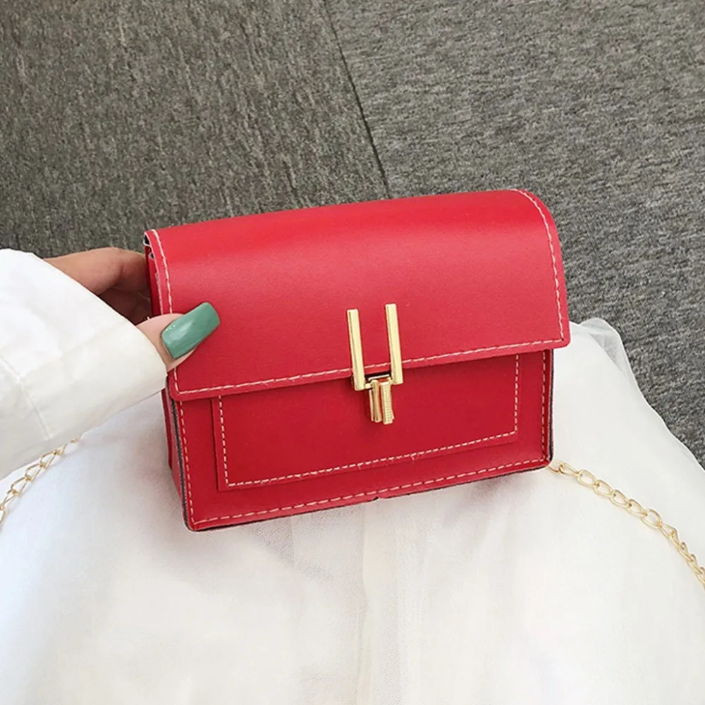 Ladies Hand Bags Shoulder Bags For Women Version Wild Small Square Shoulder Bag Messenger Woman Bag Bolsa Feminina18x6x14cm