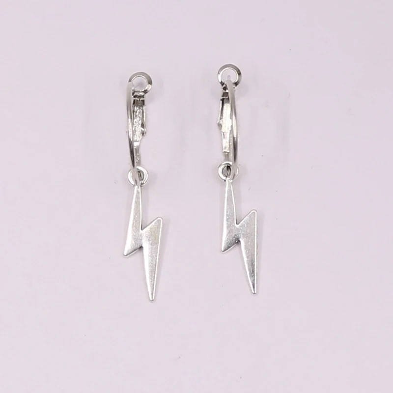 Серьги кольца подвеска с молнией для мужчин и женщин корейские висячие украшения