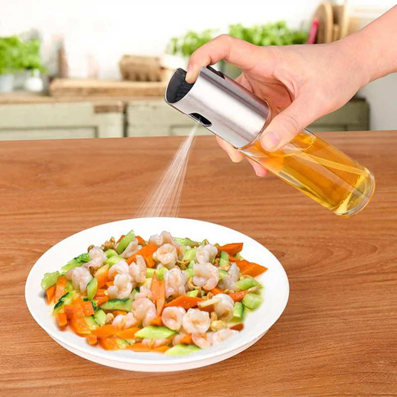 Стеклянная бутылка для масла с распылителем кухонный распылитель оливкового