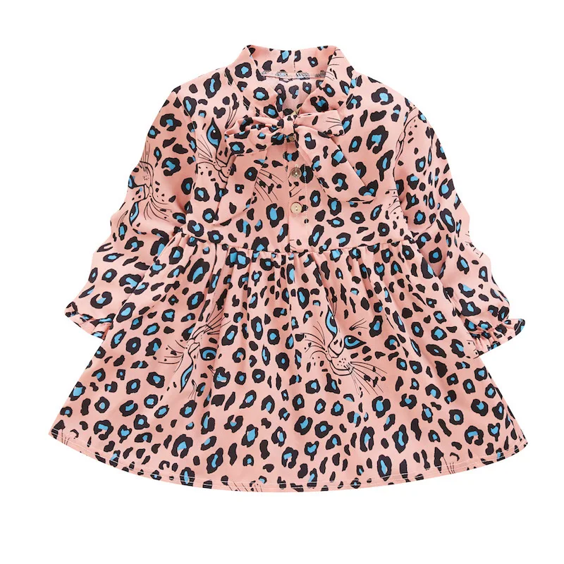 Весенне-осеннее платье для девочек Плиссированное Платье малышей Детское vestidos с