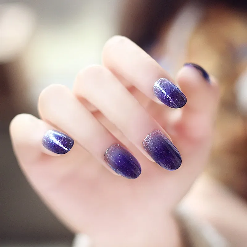 TKGOES 100 шт + коробка круглые ногти Короткие искусственные Акриловые Ногти Салон