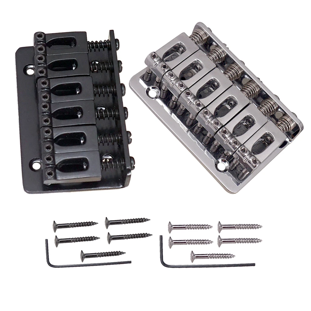 Набор верхней нагрузки вогнутое седло 6 струн мост для электрогитары|Детали и
