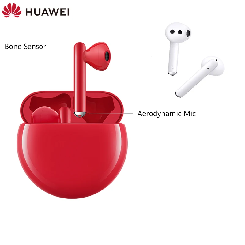 売却 オリジナルhuawei社freebuds 3 Twsヘッドセットのbluetooth 5.1ワイヤレススポーツで、耳イヤフォン防水ノイズキャンセリングヘッドセット