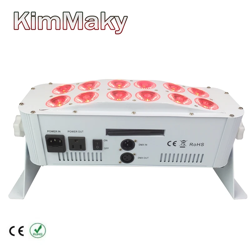 Maky сценический светильник 12x18 Вт RGBWA + UV беспроводной dmx светодиодный на