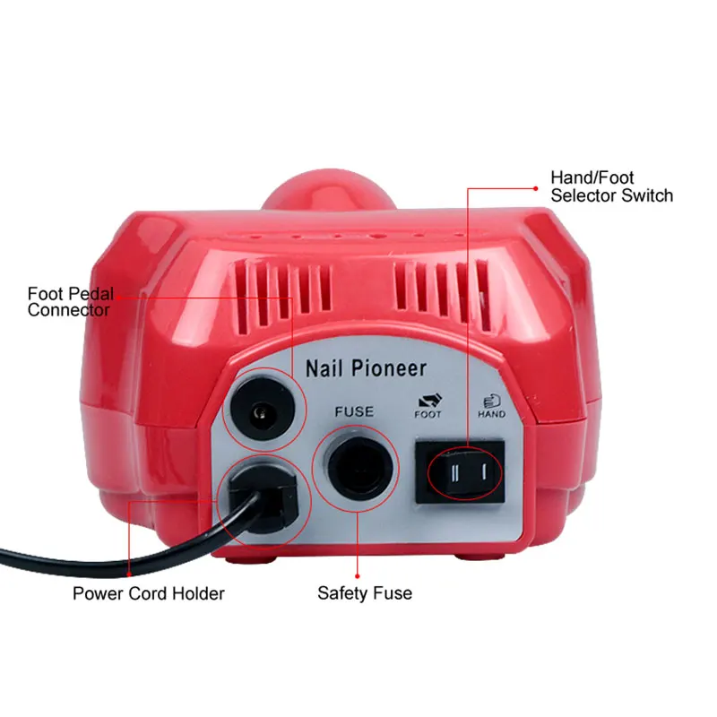 Электрический Фрезер для ногтей сверлильный станок с ногтевым напильником резак