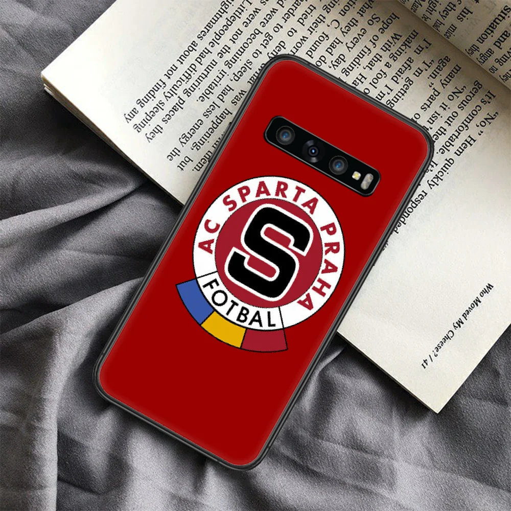 

SPARTA PRAHA football Phone Case For Samsung Galaxy Note S 8 9 10 20 Plus E Lite Uitra black Hoesjes Trend Etui Luxury Shell