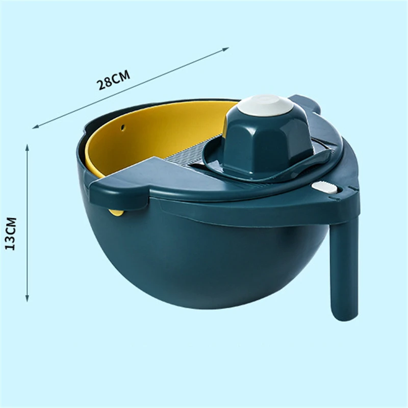 2 в 1 дренажная корзина двухслойный резак измельчитель нарезка овощей терка