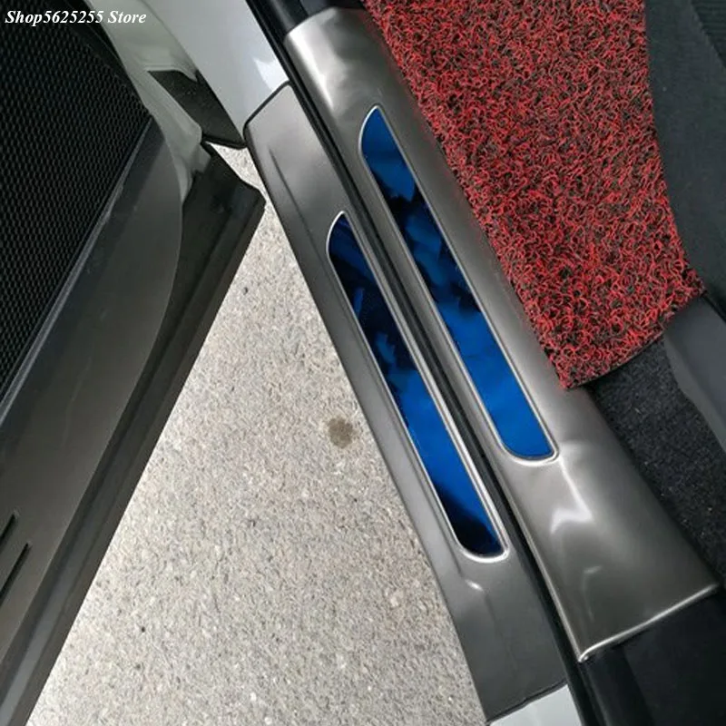 

Door Sill Pedal Scuff Plate Cover For Toyota RAV4 RAV-4 2018 2017 2014 2015 2016 Stainless Steel Threshold Bar Welcome Guard