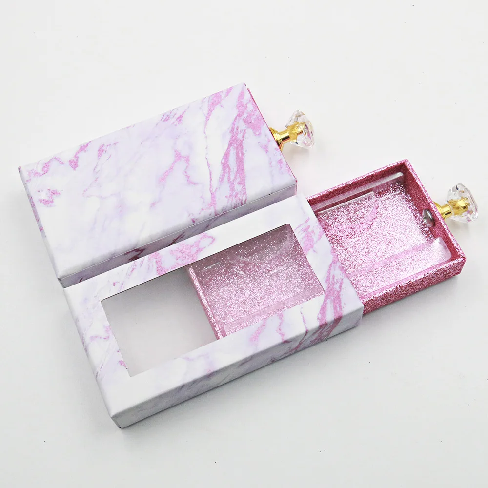 Упаковочная коробка для ресниц с лотком оптовая продажа квадратные алмазные