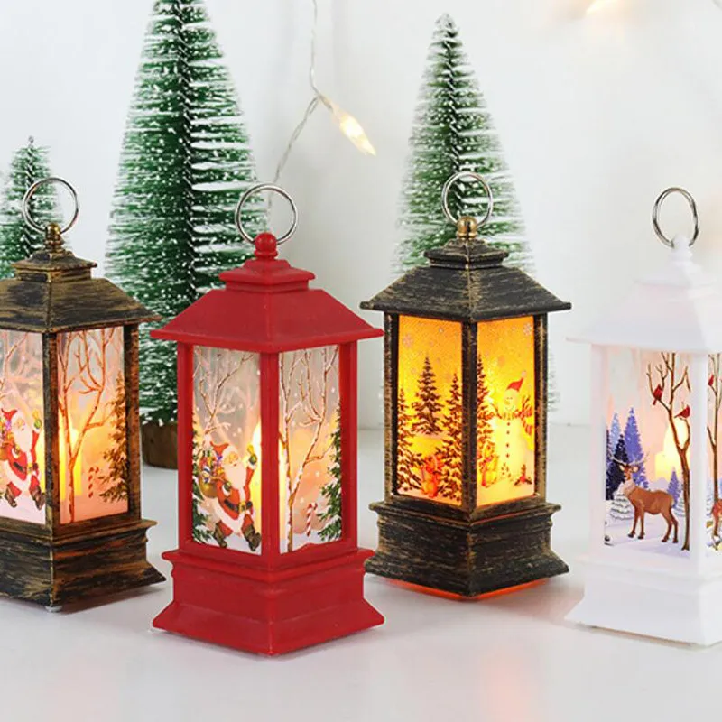 

Snowman Snowflakes Lantern Light Merry Christmas Tree Decorations Ornaments 2022 New Year'S Eve 2021 For Home Decor Toys Gifts
