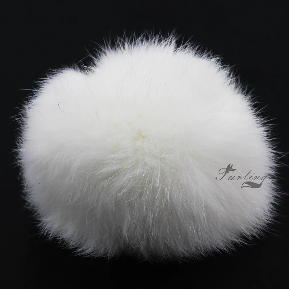 Помпоны из натурального кроличьего меха 9/10 см (3 5/4 дюйма) | Украшения и аксессуары