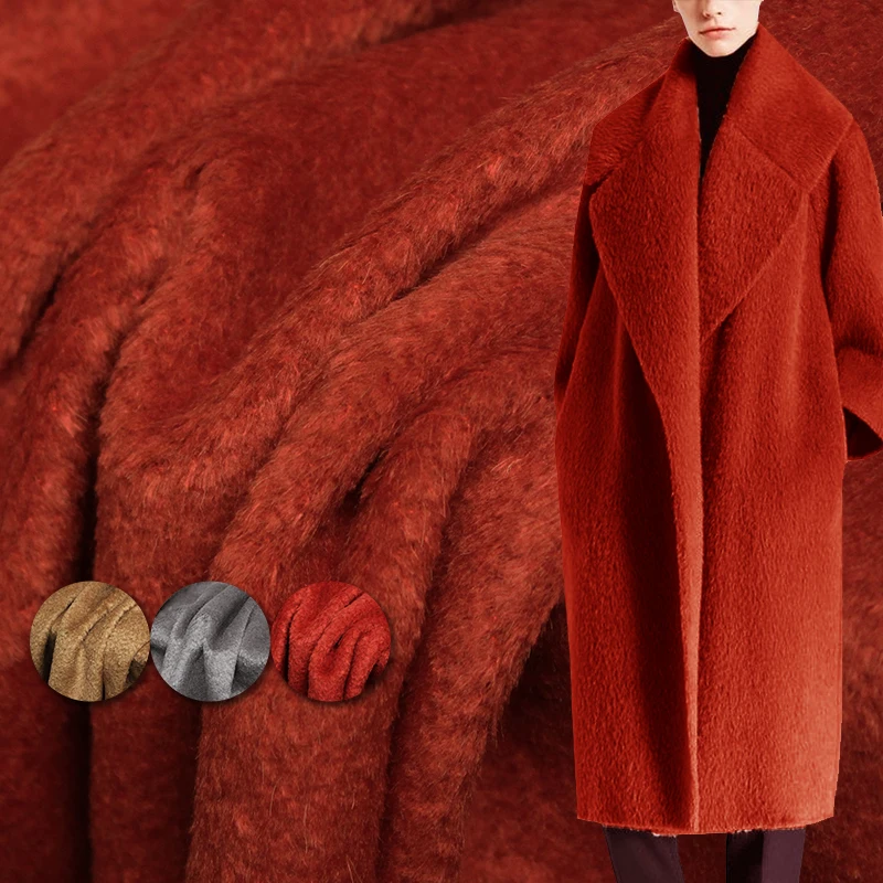 Белая восковая Шерсть альпака Сури ткани материалы для одежды зимнее женское