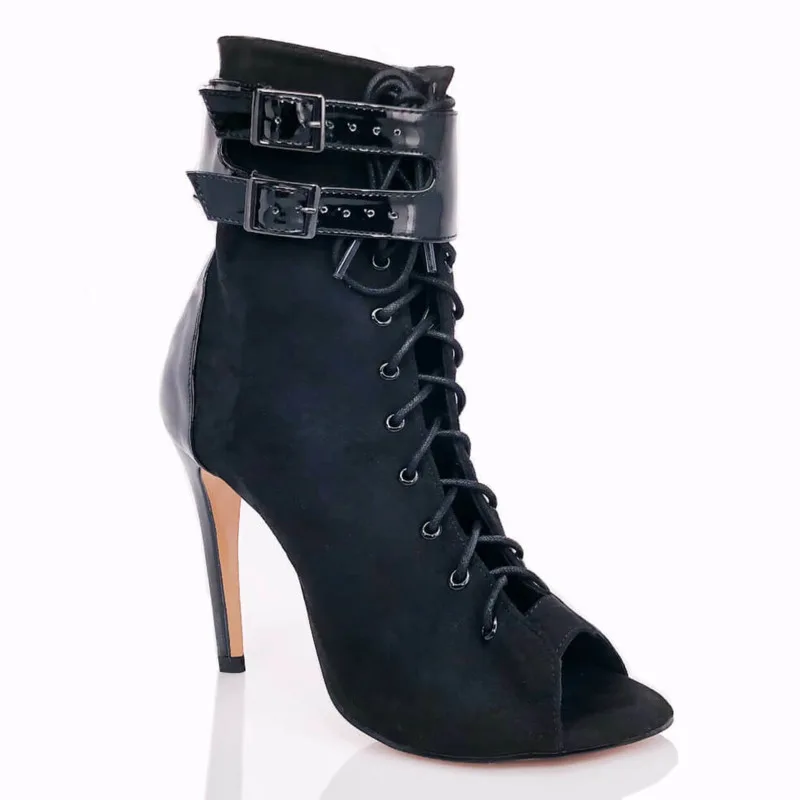

Sexy Brand Prom Outdoor Sexy stilettos High Heels slippers Women Latin dance heels shoes Hollow For Women's Boots Latin Ballroom
