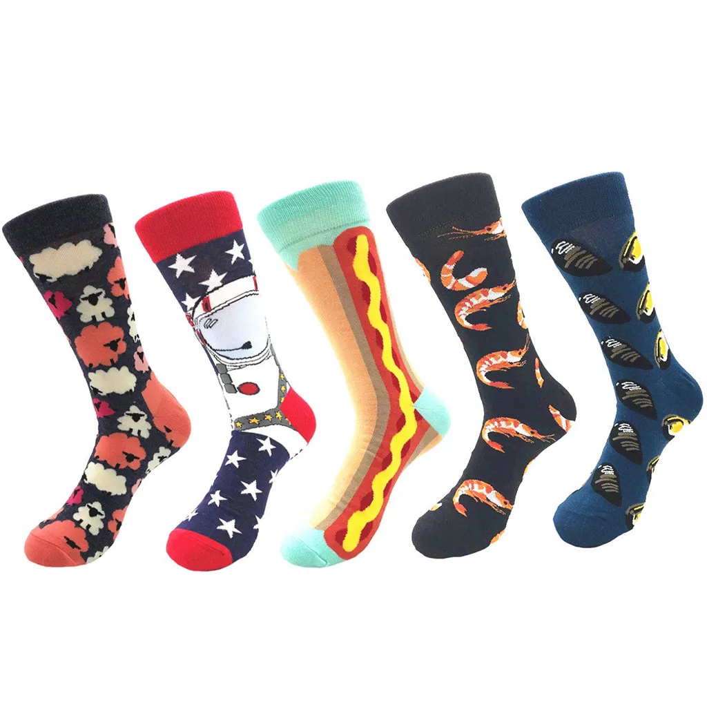 Осенне зимние женские носки из 100% хлопка унисекс повседневные