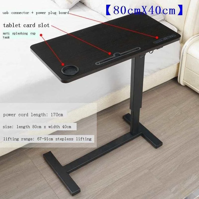 

Детский ноутбук Tafelkleed Scrivania, круглая кровать, стоячий Регулируемый прикроватный столик, подставка для ноутбука, компьютерный стол, учебный ...