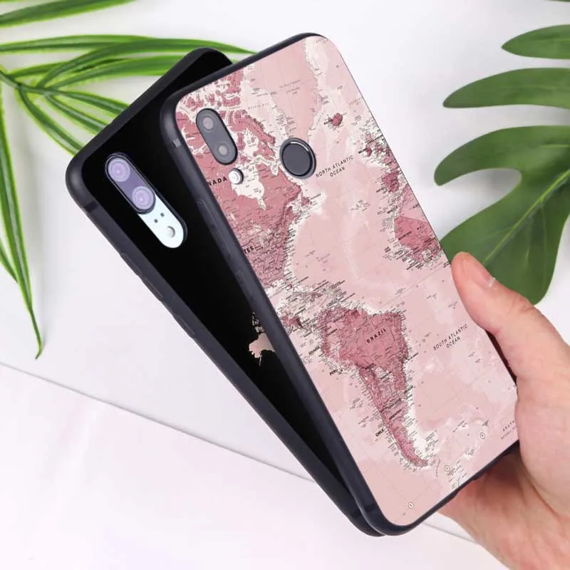 Карта мира и путешествий планы Мягкий силиконовый чехол для телефона Xiaomi Redmi note 7