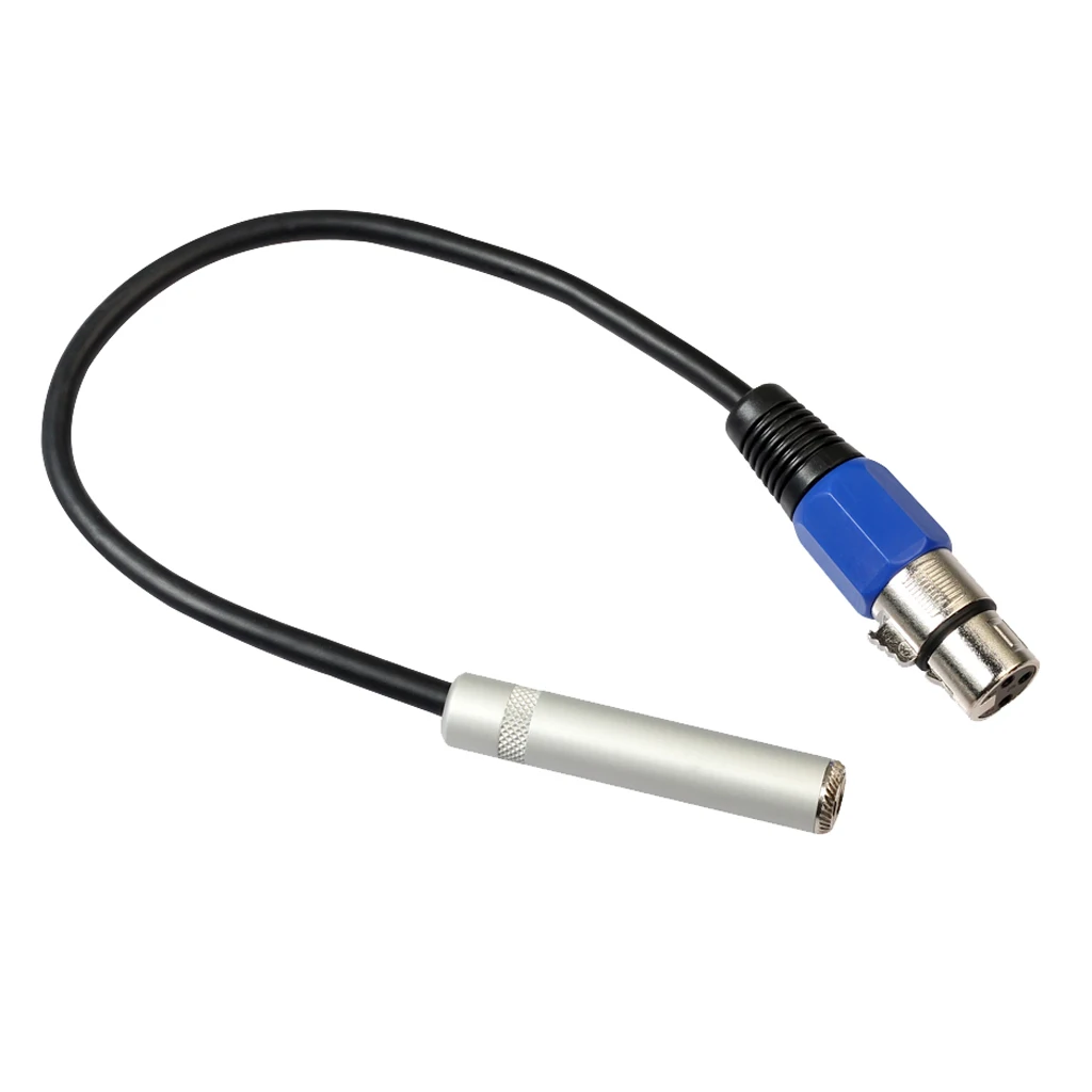 

2x 1/4 Stereo Audio Female To 3 Pin XLR Female Cord For Musical Instrument
