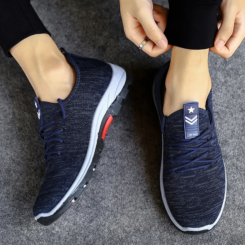 2021 Summer Breathable Upstream Shoes Men Mesh Shoes Anti-skid Fishing Trekking Climbing Hiking Shoes Male Zapatillas Hombre