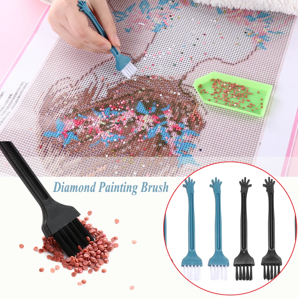 6Pc Arts Diamond Painting Point Drill Brush Desktop Sweep Embroidery Cross Stitch Supply Cleaning Brushes DIY Crafts Accessories | Дом и сад