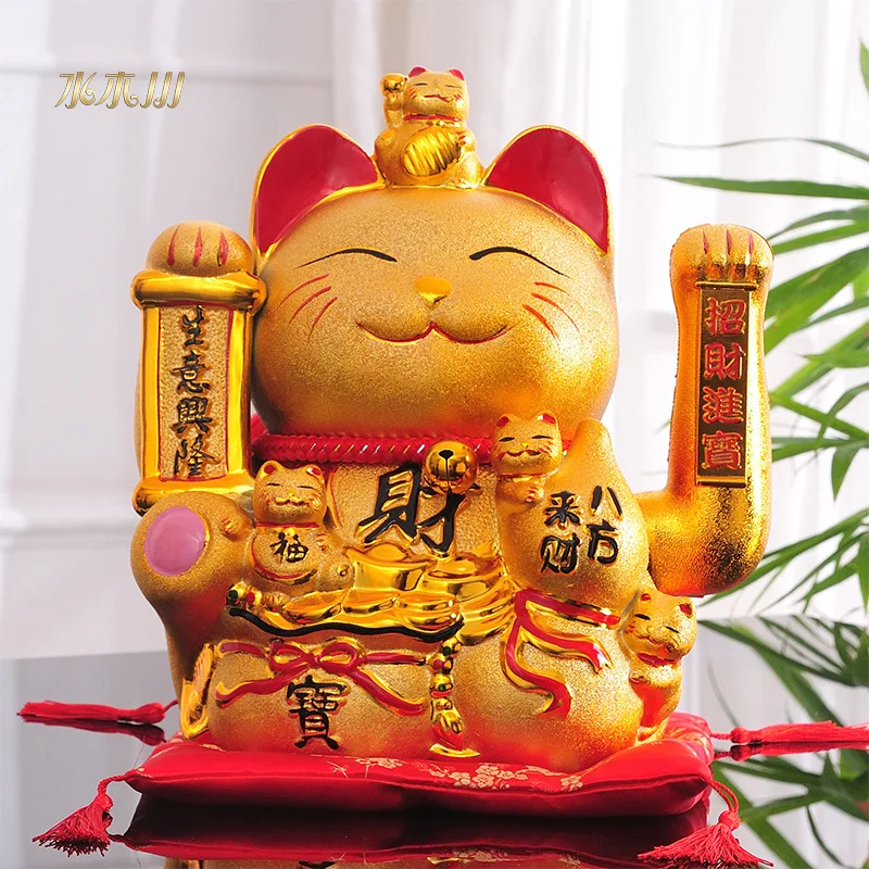 Декоративные аксессуары современный фэн шуй Золотой электрический встряхнуть