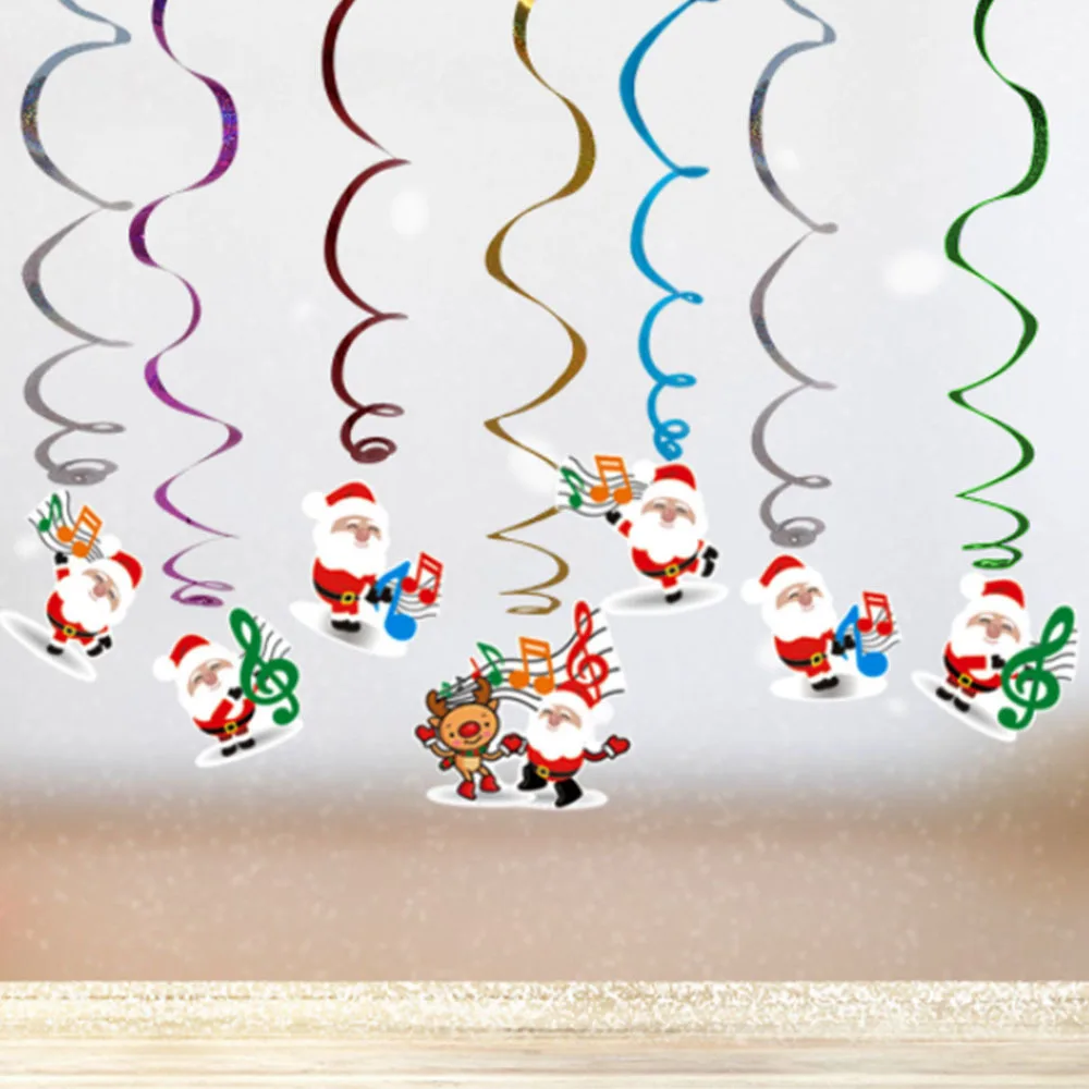 

Twins Party Christmas Swirls Decoration Ornaments Merry Christmas Decor For Home Pendant Kids Favors Birthday Party Pendant