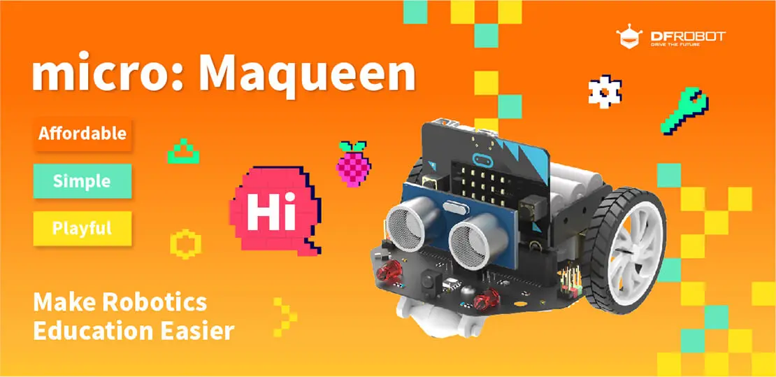 DFRobot Micro: Maqueen micro: бит графическое Программирование робот Мобильная платформа умный автомобиль V4.0 поддержка линии патруля окружающего света
