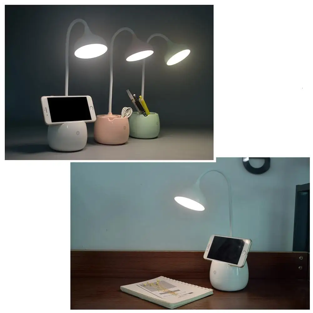 Настольная лампа для защиты глаз USB светодиодный Настольный светильник 20 с