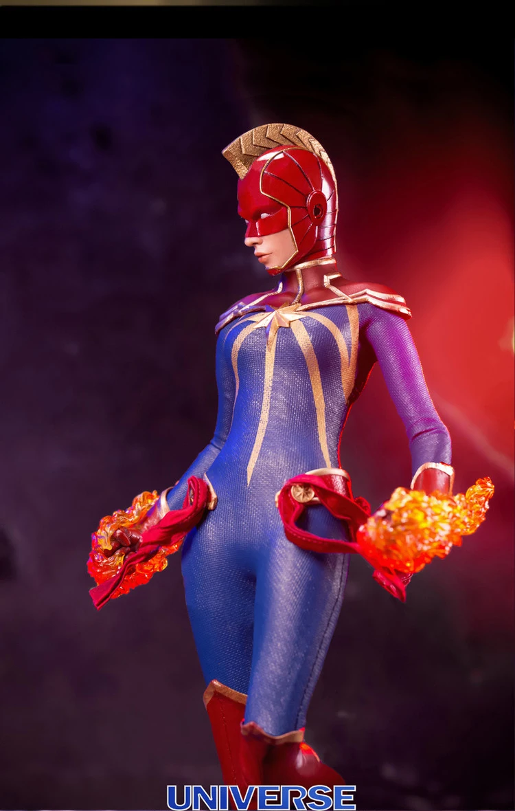 

In Stock ATX051 1/6 Collectible Full Set Female Universe Super Woman Double Heads Action Figure Model for Fans Collection Gifts