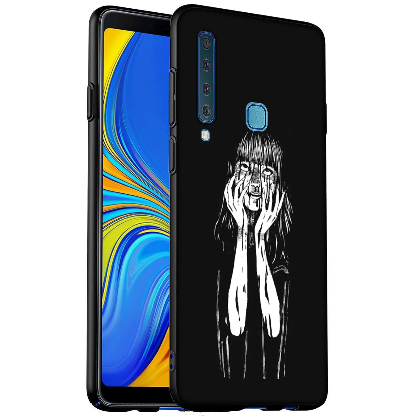 Японский ужасный комикс Мягкий силиконовый чехол для телефона Samsung Galaxy A6 A7 A8 A9 2018