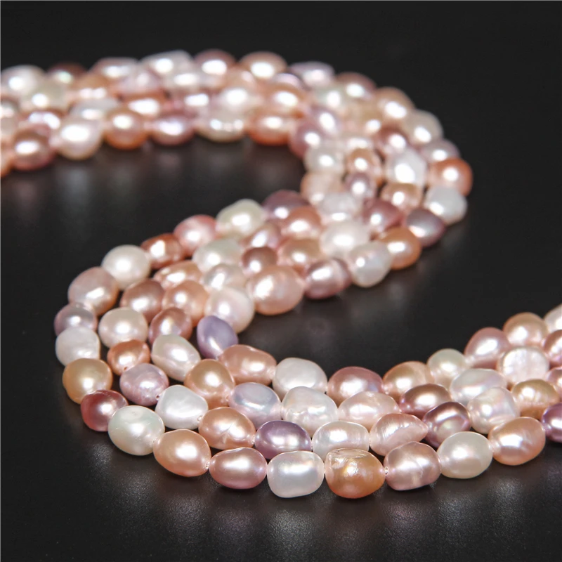 6-10 мм пресноводный жемчуг барокко красочные натуральные жемчужины россыпью