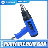 sunshine 220v electric hot air gun thermoregulator heat guns wrapping thermal heater dryer soldering car film tool