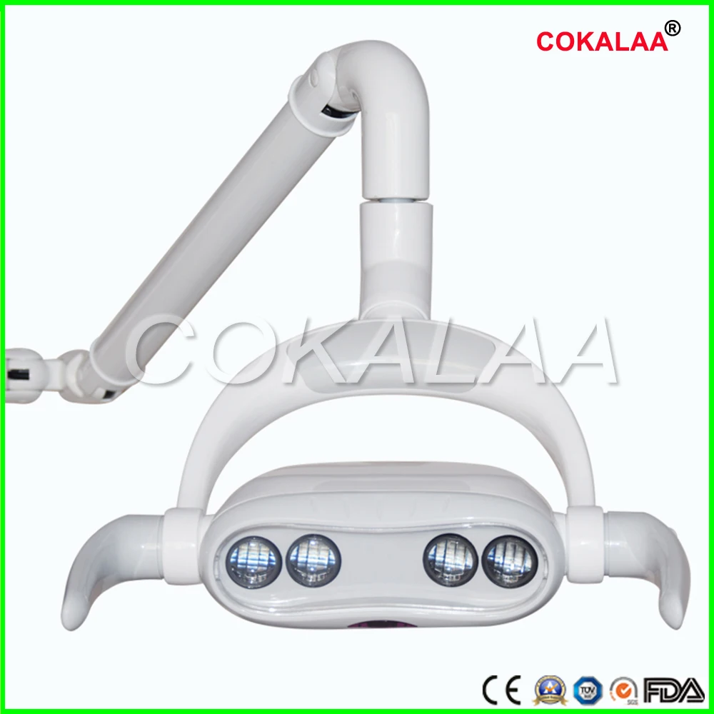 Top quality Dental 4  LEDS Oral Light Lamp For Dental Unit Chair Ceiling Type Oral Light no include lamp arm