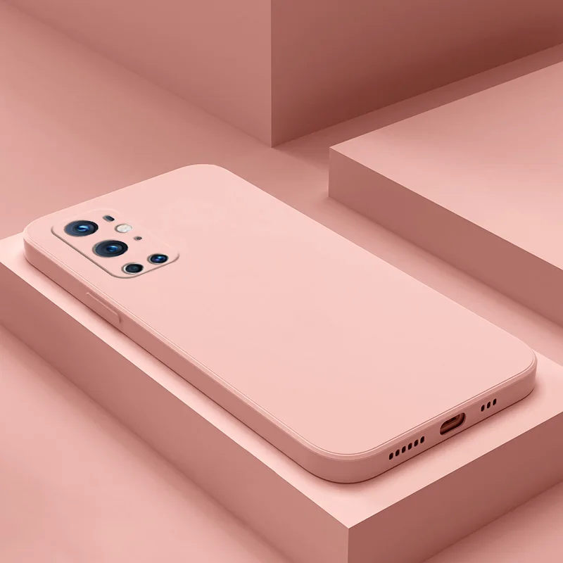 fashion square frame silicone phone case for oneplus 8t 8 7 7t pro case oneplus 9 pro 9r candy color soft protecive cover free global shipping