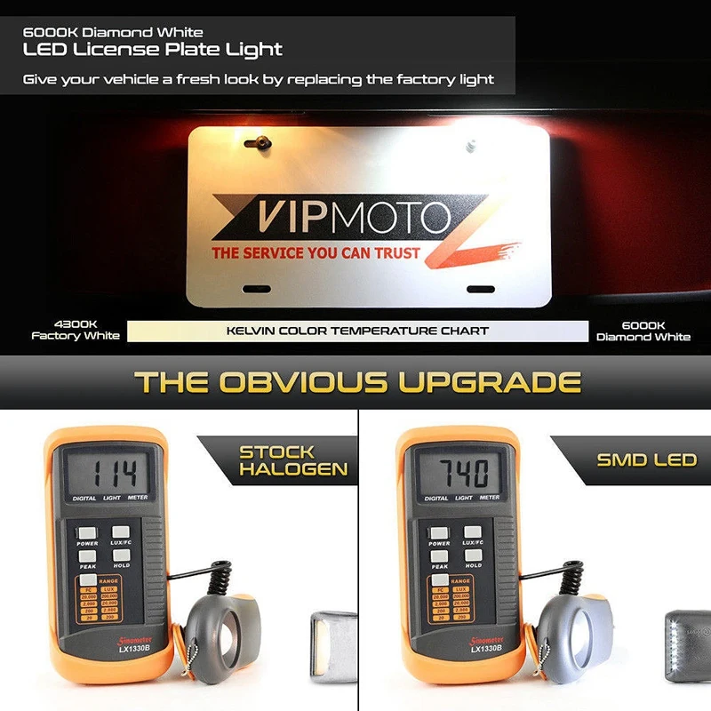 Автомобильный светодиодный светильник для номерного знака Chevrolet Silverado Tahoe Gmc Cadillac