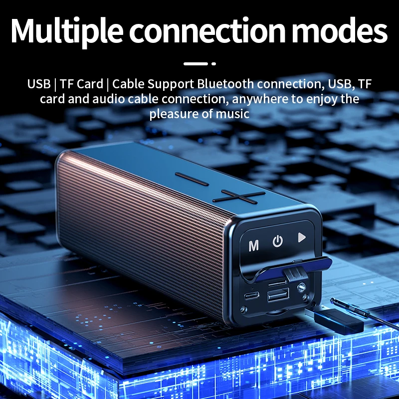 Bluetooth Колонка V13 сабвуфер Домашняя Беспроводная портативная аудиоколонка для