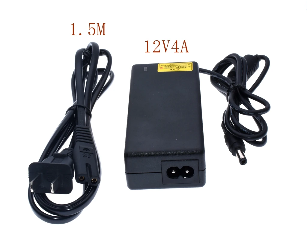 1 шт. 12V4A Новый AC 100 в-240 в 50 Вт конвертер адаптер питания DC12V 4A 2 мм-2 5 мм DC штекер