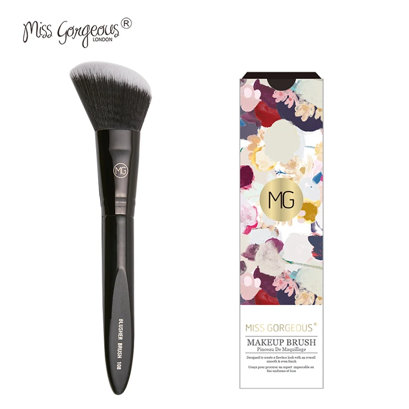 Бренд Miss Gorgeous 1 шт. Кисть для макияжа Черная румян инструменты косметические