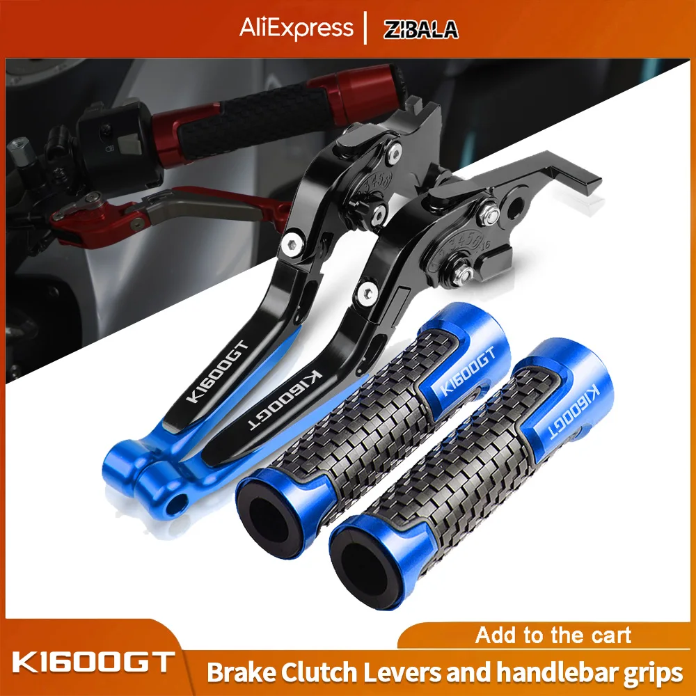 

Motorcycle Accessories Folding Extendable Brake Clutch Levers and handlebar grips FOR BMW K1600GT K 1600 GT 2011 2012 2013