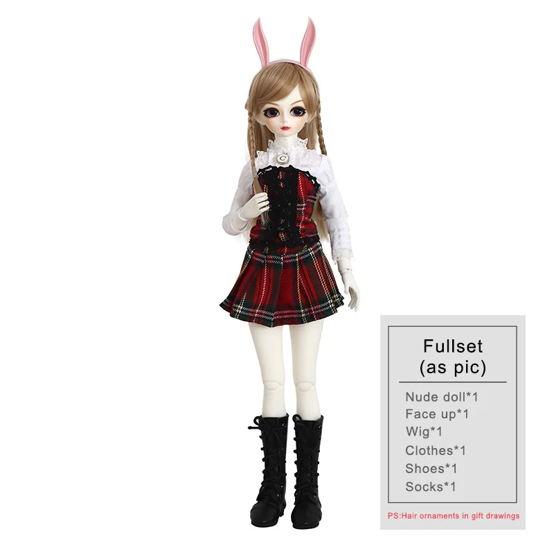 Fullset as pic Fairyland Minifee Soo 1/4 BJD кукла девочка тело Игрушки для девочек куклы - Цвет: Fullset as pic