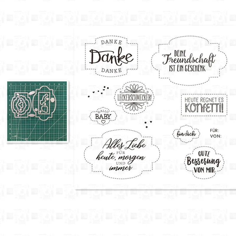 

2021 New Greeting Metal Cutting Dies and stamp For Scrapbooking Practice Hands-on DIY Album Decor Card Craft Die