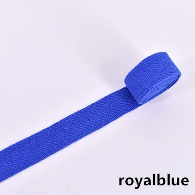 royalblue 20 мм) цветная елочка/хлопчатобумажная лента с саржевым переплетением/хлопчатобумажная тесьма/косой привязки ленты, 50 м/рулон - Цвет: royalblue