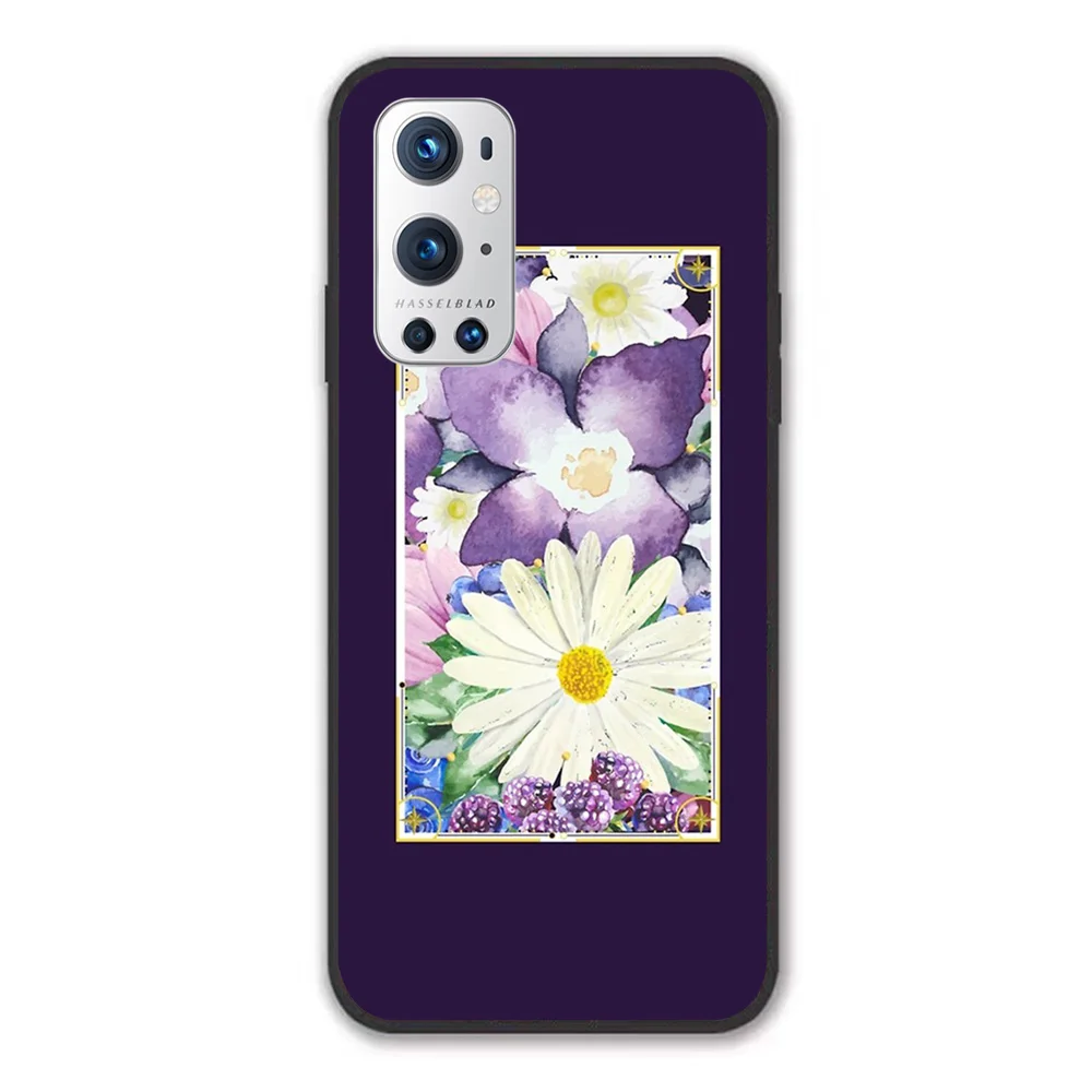 

For OnePlus Floral Collage Purple Window Soft TPU Border OnePlus 7 7T 7Pro 8 8T 8Pro 9 9Pro Case